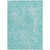 5' X 8' Teal Blue And Ivory Abstract Washable Indoor Outdoor Area Rug - 608219394974