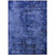 5' X 8' Navy Blue Abstract Washable Non Skid Indoor Outdoor Area Rug Transitional Style - Navy Blue Color