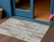 3' X 5' Beige And Gray Striped Washable Indoor Outdoor Area Rug