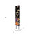 42" Black And White Solid Wood Halloween Skeleton Garden Stake