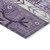 5' X 8' Purple Lavender And Ivory Aztec Washable Indoor Outdoor Area Rug