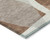 5' X 8' Rust And Gray Abstract Washable Indoor Outdoor Area Rug