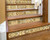 8" X 8" Vintage Beige And White Peel And Stick Removable Tiles