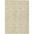 5' X 8' Wheat And Ivory Geometric Washable Indoor Outdoor Area Rug