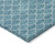 5' X 8' Teal Blue And Ivory Geometric Washable Indoor Outdoor Area Rug Transitional Style - Teal Blue, Ivory Color