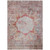 3' X 5' Red Gray And Blue Oriental Washable Indoor Outdoor Area Rug