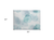 2' X 3' Teal and Ivory Abstract Washable Non Skid Indoor Outdoor Area Rug