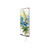33" Blue White And Yellow Solid Wood Watercolor Floral Garden Stake