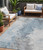 5' X 8' Sky Blue Gray And Ivory Abstract Washable Indoor Outdoor Area Rug - 880016439571