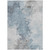 5' X 8' Sky Blue Gray And Ivory Abstract Washable Indoor Outdoor Area Rug - 880016439571