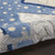 6' X 9' Navy Blue And Gray Starfish Indoor Outdoor Area Rug