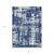 3' X 5' Navy Blue And Ivory Abstract Washable Indoor Outdoor Area Rug Transitional Style - Navy Blue, Ivory Color