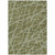 3' X 5' Green Abstract Washable Non Skid Indoor Outdoor Area Rug Transitional Style - Green Color