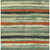 5' X 8' Sage Black And Red Striped Washable Indoor Outdoor Area Rug