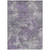 3' X 5' Purple And Gray Abstract Washable Indoor Outdoor Area Rug - Purple, Gray