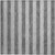 2' X 3' Gray and White Striped Washable Non Skid Indoor Outdoor Area Rug - Gray, White