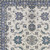 6' X 9' Ivory And Blue Floral Indoor Outdoor Area Rug