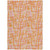 3' X 5' Orange Pink And Beige Abstract Washable Indoor Outdoor Area Rug
