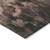 5' X 8' Taupe Brown And Pink Floral Washable Indoor Outdoor Area Rug