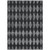 5' X 8' Charcoal Geometric Washable Indoor Outdoor Area Rug