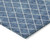 3' X 5' Denim Blue And Ivory Geometric Washable Indoor Outdoor Area Rug