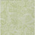 5' X 8' Green And Ivory Paisley Washable Indoor Outdoor Area Rug
