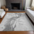 5' X 8' Gray And Silver Abstract Washable Indoor Outdoor Area Rug - Gray, Silver