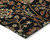 5' X 8' Black Brown And Red Floral Washable Indoor Outdoor Area Rug