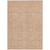 3' X 5' Peach And Beige Geometric Washable Indoor Outdoor Area Rug