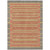 5' X 8' Pewter And Gold Striped Washable Indoor Outdoor Area Rug