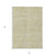 3' X 5' Beige And Tan Striped Washable Indoor Outdoor Area Rug