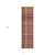 8' Runner Red Plaid Washable Non Skid Indoor Outdoor Runner Rug