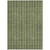 5' X 8' Olive Green And Ivory Striped Washable Indoor Outdoor Area Rug - Olive Green, Ivory