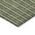5' X 8' Olive Green And Ivory Striped Washable Indoor Outdoor Area Rug - Olive Green, Ivory