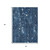 5' X 8' Blue And Ivory Abstract Washable Indoor Outdoor Area Rug - Blue, Ivory