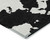 3' X 5' Black And Ivory Abstract Washable Indoor Outdoor Area Rug - 880016499971