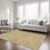 5' X 8' Gold And Ivory Geometric Washable Indoor Outdoor Area Rug Transitional Style - Gold, Ivory Color