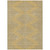 5' X 8' Gold And Ivory Geometric Washable Indoor Outdoor Area Rug - 608219390860