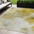 5' X 8' Gold Beige And Wheat Abstract Washable Indoor Outdoor Area Rug