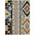 3' X 5' Black Ivory And Copper Aztec Washable Indoor Outdoor Area Rug