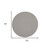6' Ivory And Charcoal Round Geometric Indoor Outdoor Area Rug