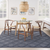 8' X 10' Navy Blue Indoor Outdoor Area Rug