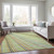 3' X 5' Sage Brown And Sky Blue Striped Washable Indoor Outdoor Area Rug