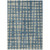 3' X 5' Denim Blue And Gray Abstract Washable Indoor Outdoor Area Rug - Denim Blue, Gray