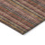 5' X 8' Blush Burgundy And Pink Striped Washable Indoor Outdoor Area Rug
