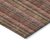 5' X 8' Blush Burgundy And Pink Striped Washable Indoor Outdoor Area Rug