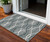 3' X 5' Gray Ivory And Charcoal Abstract Washable Indoor Outdoor Area Rug - Gray, Ivory, Charcoal