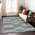 3' X 5' Gray Ivory And Charcoal Abstract Washable Indoor Outdoor Area Rug - Gray, Ivory, Charcoal