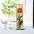 36" Yellow Green And  Brown Watercolor Sunflowers Solid Wood Porch Sign
