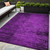 5' X 8' Purple Abstract Washable Non Skid Indoor Outdoor Area Rug - 608219158118